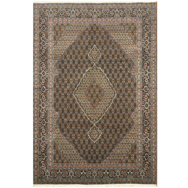 Persian Hand-knotted Tabriz Wool & Silk Rug (6'8 x 9'8)