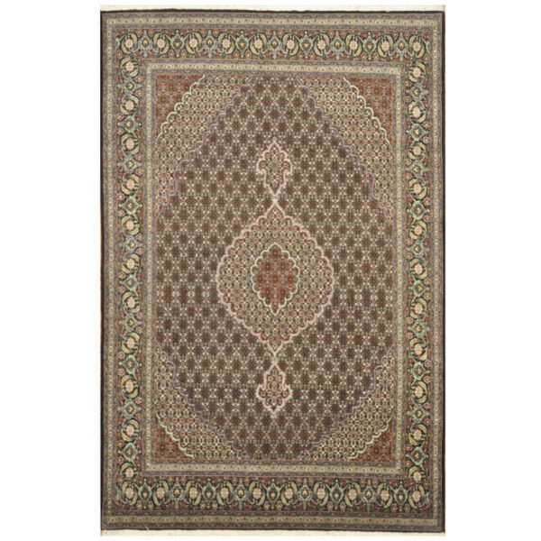 Persian Hand-knotted Tabriz Wool & Silk Rug (6'8 x 10')