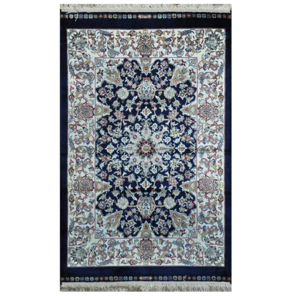 Indo Hand-knotted Kashmiri Silk Rug (2' x 3')