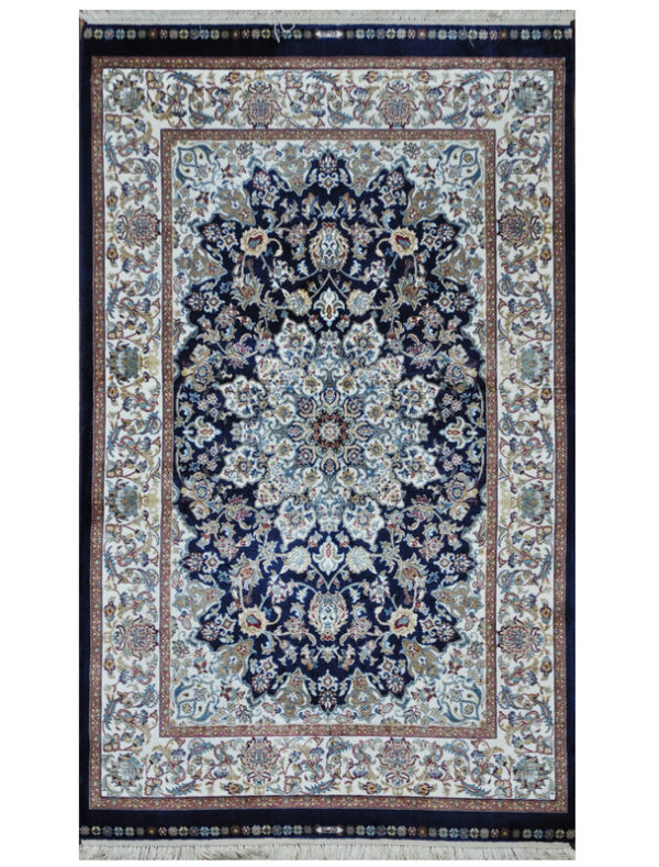 Indo Hand-knotted Kashmiri Silk Rug (2'6 x 4')