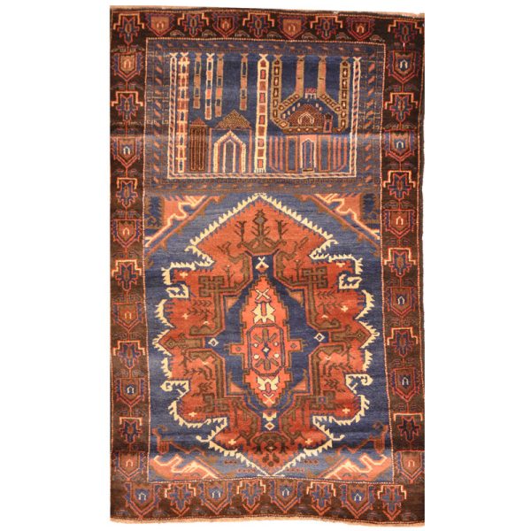 Afghan One-Of-A-Kind Tribal Balouchi Wool Rug (2'10 x 4'7)