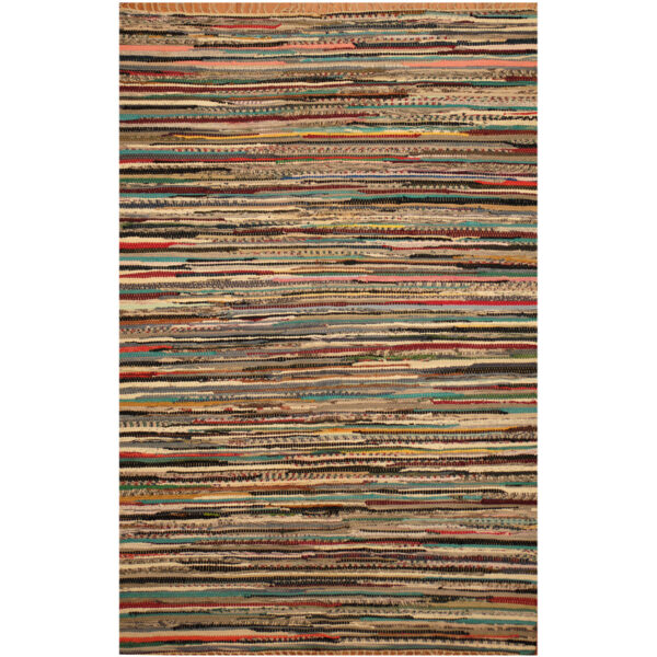 Indo Hand-woven Wool Kilim (4' x 6')