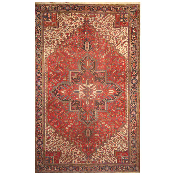 Persian Hand-knotted Antique 1920's Heriz Wool Rug (11' x 18')