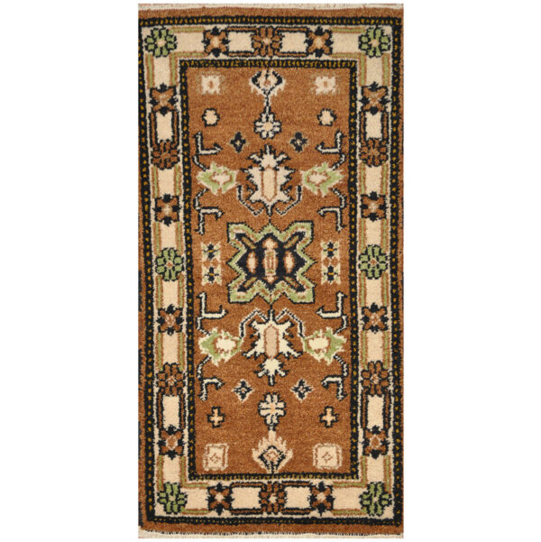 Indo Hand-Knotted Tribal Kazak Wool Rug (2'x4')