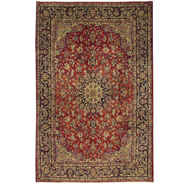 Persian Hand-knotted Isfahan Wool Rug (8'3 x 12'9)