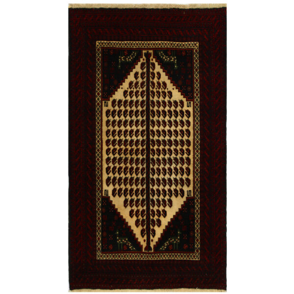 Persian Hand-knotted Tribal Balouchi Wool Rug (3'6 x 6'3)