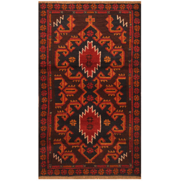 Afghan Hand-knotted Tribal Balouchi Wool Rug (2'8 x 4'7)