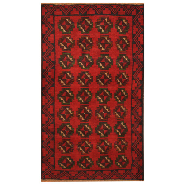Afghan Hand-knotted Tribal Balouchi Wool Rug (2'8 x 4'8)