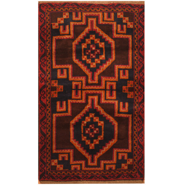 Afghan Hand-knotted Tribal Balouchi Wool Rug (2'8 x 4'5)