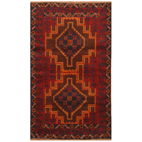 Afghan Hand-knotted Tribal Balouchi Wool Rug (2'8 x 4'8)