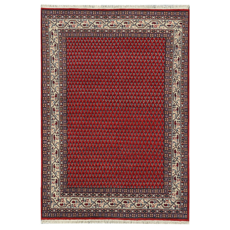 Indo Hand-knotted Mir Wool Rug (6'7 x 9'10)
