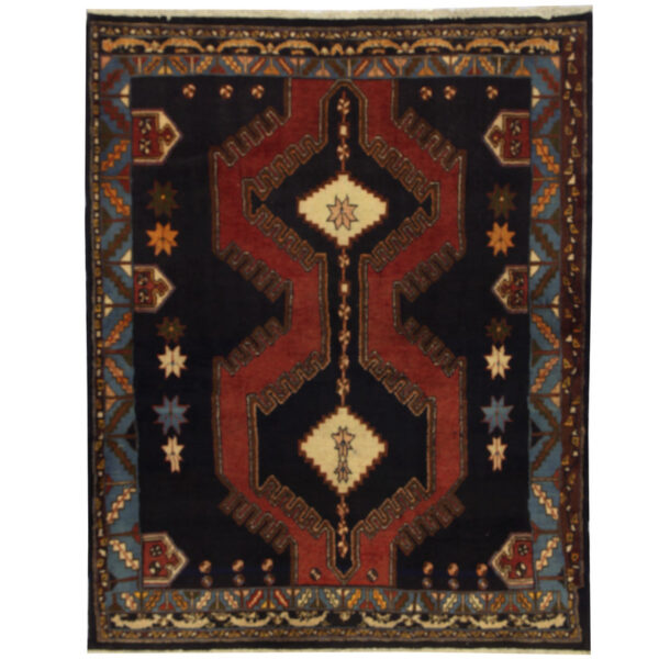 Persian Hand-knotted Hamadan Wool Rug (4'10 x 6')