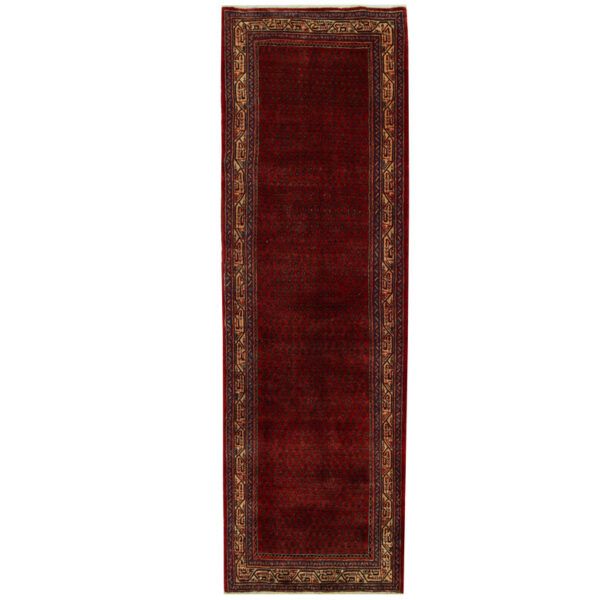 Persian Hand-knotted Tribal Hamadan Wool Runner (3'6 x 12'2)