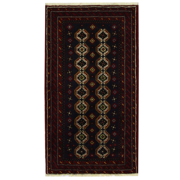 Persian Hand-knotted Tribal Balouchi Wool Runner (3'4 x 6'3)