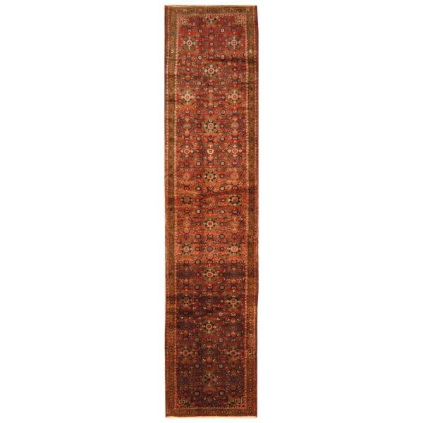 Persian Hand-knotted Tribal Hamadan Wool Runner (2'9 x 12'3)
