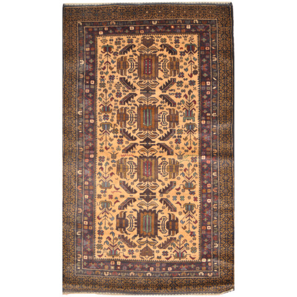 Afghan Hand-knotted Tribal Balouchi Wool Rug (3'9 x 6'5)