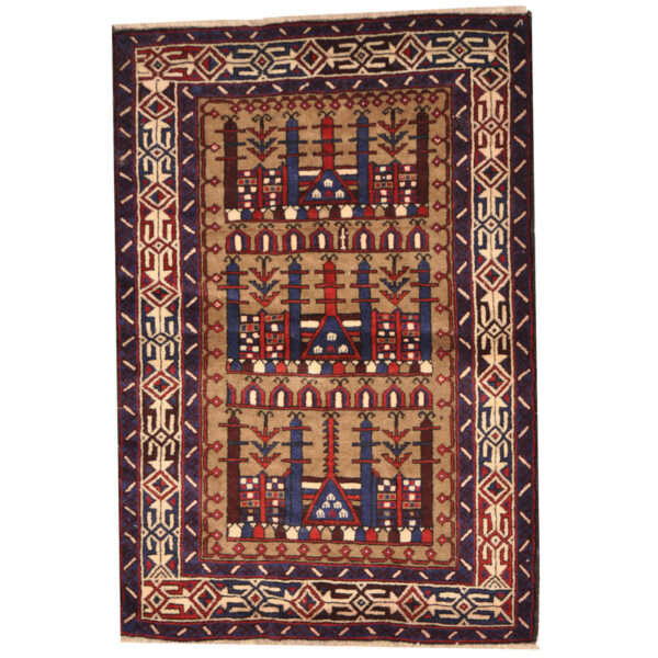 Afghan Hand-knotted Tribal Balouchi Wool Rug (2'10 x 4'3)
