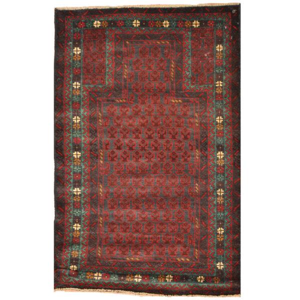 Afghan Hand-knotted Tribal Balouchi Wool Rug (2'8 x 4'2)
