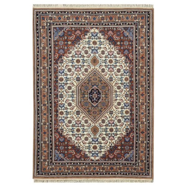 Indo Hand-knotted Bidjar Wool Rug (4'7 x 6'7)