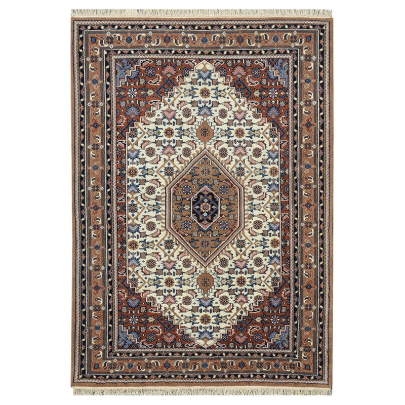 Indo Hand-knotted Bidjar Wool Rug (4'7 x 6'7)