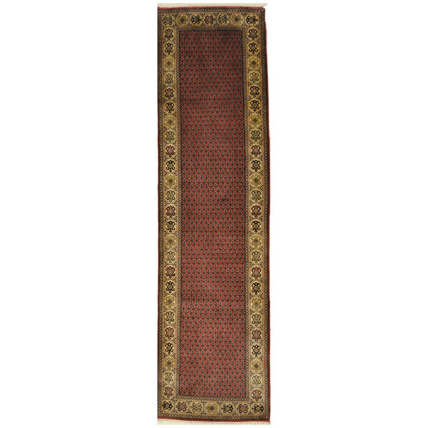 Indo Hand-knotted Mir Wool Runner (2'8 x 10')