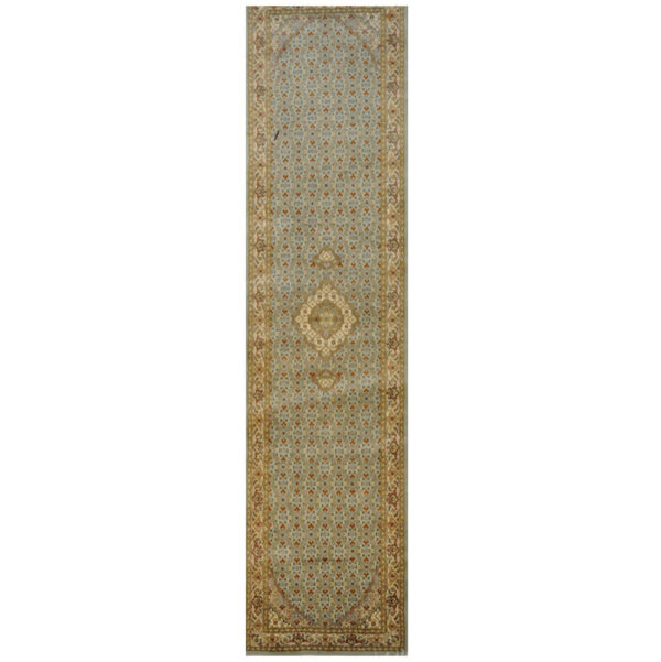 Pakistani Hand-knotted Tabriz Wool & Silk Runner (2'7 x 10'7)