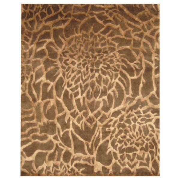 Indo Hand-knotted Tibetan Wool & Silk Rug (8' x 10')