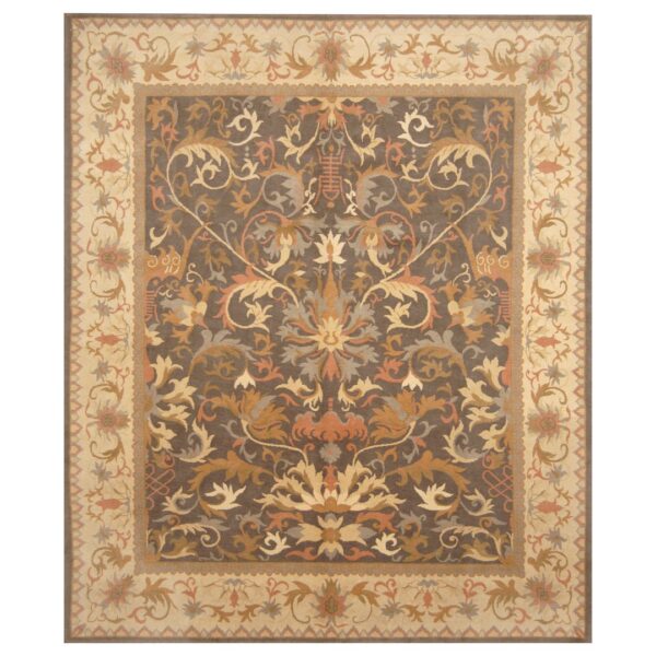 Indo Hand-knotted Tibetan Wool Rug (8' x 9'7)
