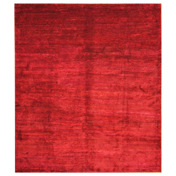 Indo Hand-knotted Sari Silk Rug (8'2 x 9'9)