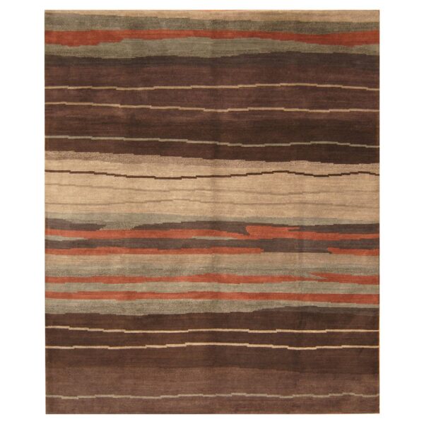 Indo Hand-knotted Tibetan Wool Rug (8' x 10')