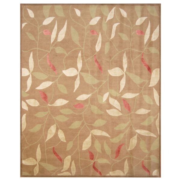 Indo Hand-knotted Tibetan Wool & Silk Rug (8' x 10')