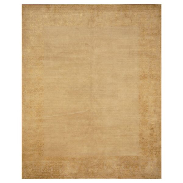 Indo Hand-knotted Tibetan Wool & Silk Rug (8' x 10')