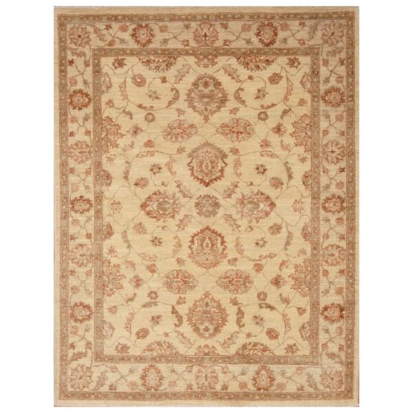 Afghan Hand-knotted Vegetable Dye Oushak Wool Rug (5'2 x 6'10)