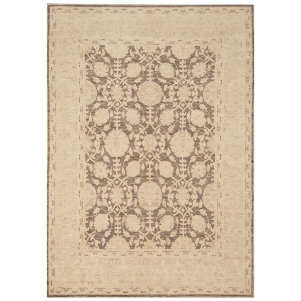 Afghan Hand-knotted Vegetable Dye Oushak Wool Rug (5' x 6'9)