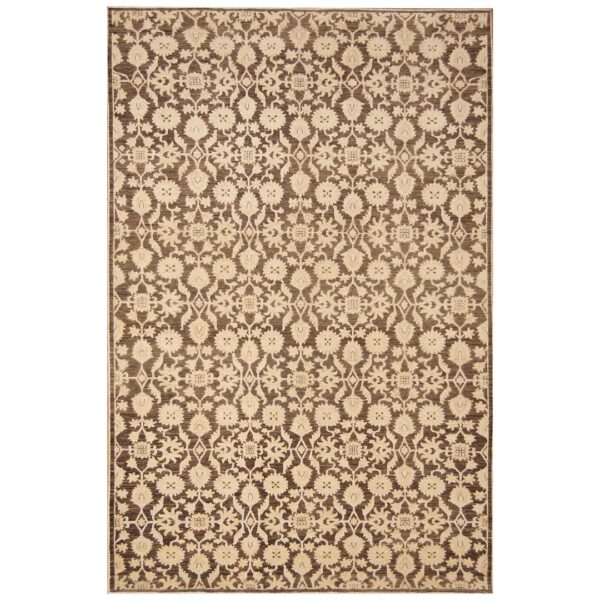 Afghan Hand-knotted Vegetable Dye Khotan Wool Rug (6' x 9'1)