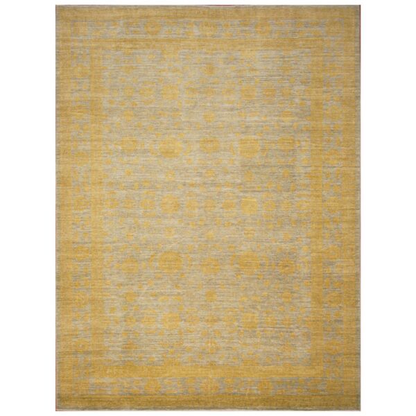 Afghan Hand-knotted Vegetable Dye Oushak Wool Rug (9'9 x 12'9)