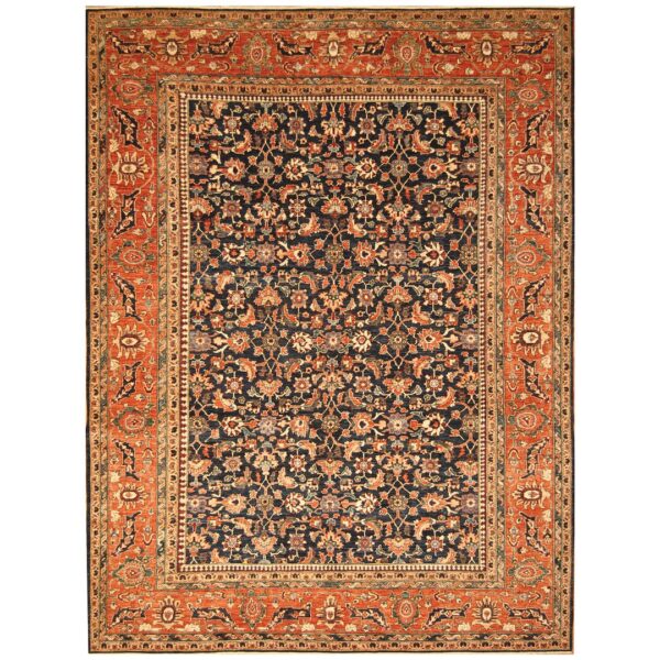 Afghan Hand-knotted Vegetable Dye Oushak Wool Rug (9'2 x 12'3)