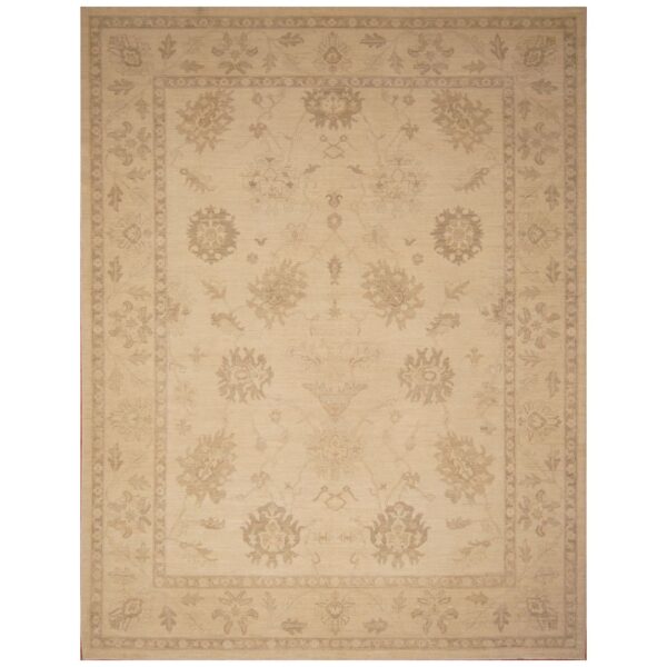 Afghan Hand-knotted Vegetable Dye Oushak Wool Rug (9'1 x 12')