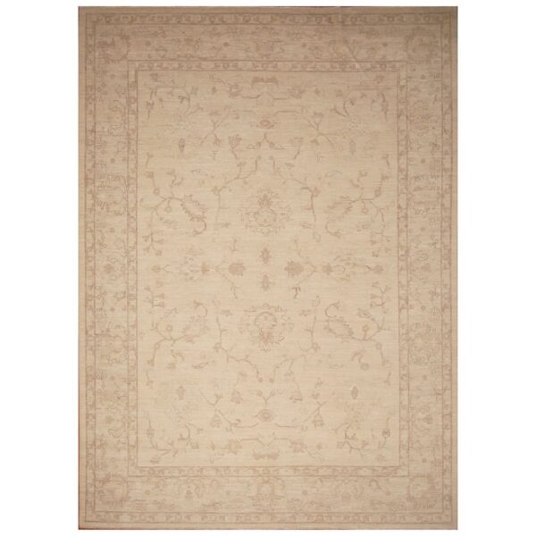 Afghan Hand-knotted Vegetable Dye Oushak Wool Rug (9' x 12'5)