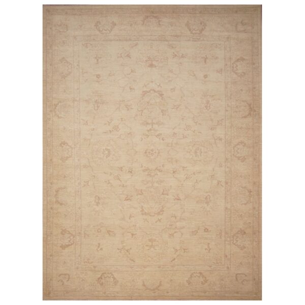 Afghan Hand-knotted Vegetable Dye Oushak Wool Rug (9'1 x 12')