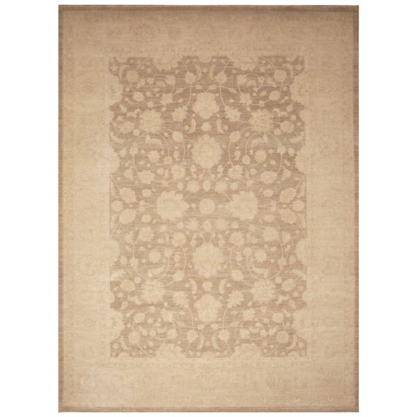 Afghan Hand-knotted Vegetable Dye Oushak Wool Rug (9'2 x 12'6)
