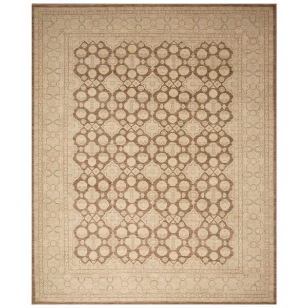 Afghan Hand-knotted Vegetable Dye Khotan Wool Rug (9'2 x 11'3)