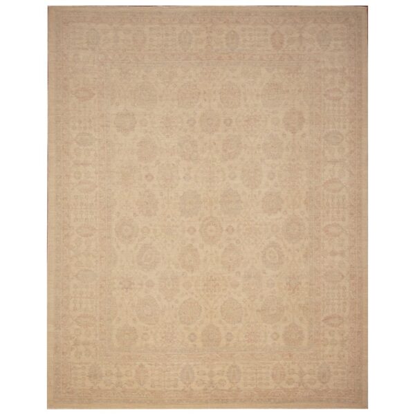 Afghan Hand-knotted Vegetable Dye Oushak Wool Rug (8'3 x 10'4)