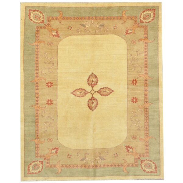 Afghan Hand-knotted Vegetable Dye Oushak Wool Rug (5'11 x 7')