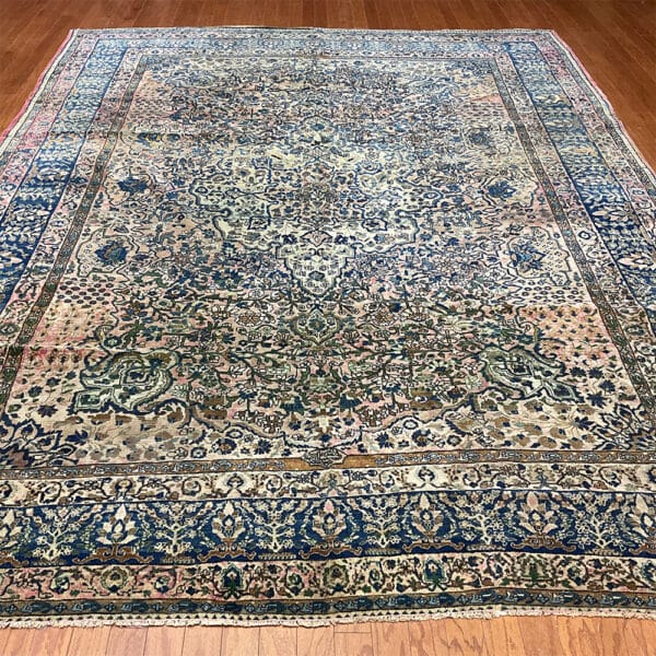 1890s Antique Handmade Persian Farahan Wool Rug (9' x 12')