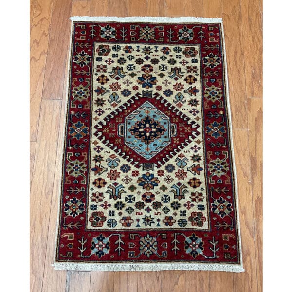 HERAT ORIENTAL Hand-knotted Indo Karaja Wool Rug (2' x 3')