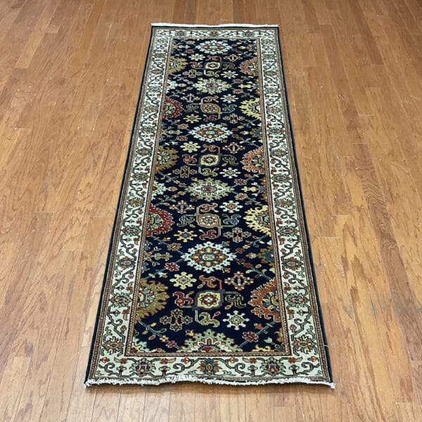 HERAT ORIENTAL Hand-knotted Indo Serapi Wool Runner (2'7 x 7'9)