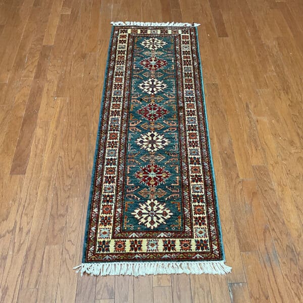 HERAT ORIENTAL Handmade Super Kazak Wool Runner (2'2 x 5'9)