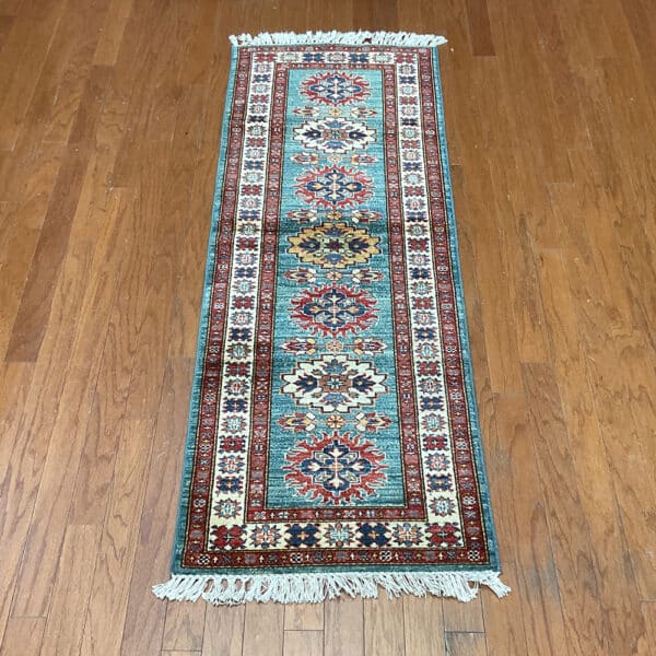 HERAT ORIENTAL Handmade Super Kazak Wool Runner (2'2 x 5'9)