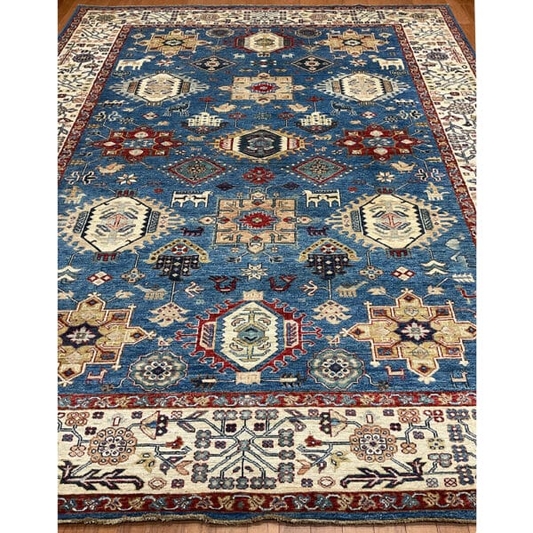 Afghan Hand-knotted Super Kazak Wool Rug (8'1 x 10')